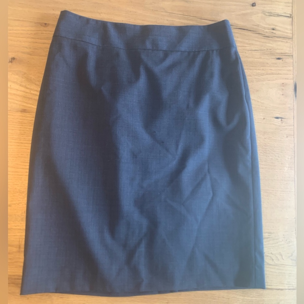 Banana Republic Wool Pencil Skirt Charcoal Gray Women’s 8 NWT
